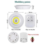 SET DE LUCES LED X3 CON CONTROL LUZ BLANCA