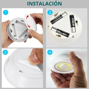 SET DE LUCES LED X3 CON CONTROL LUZ BLANCA