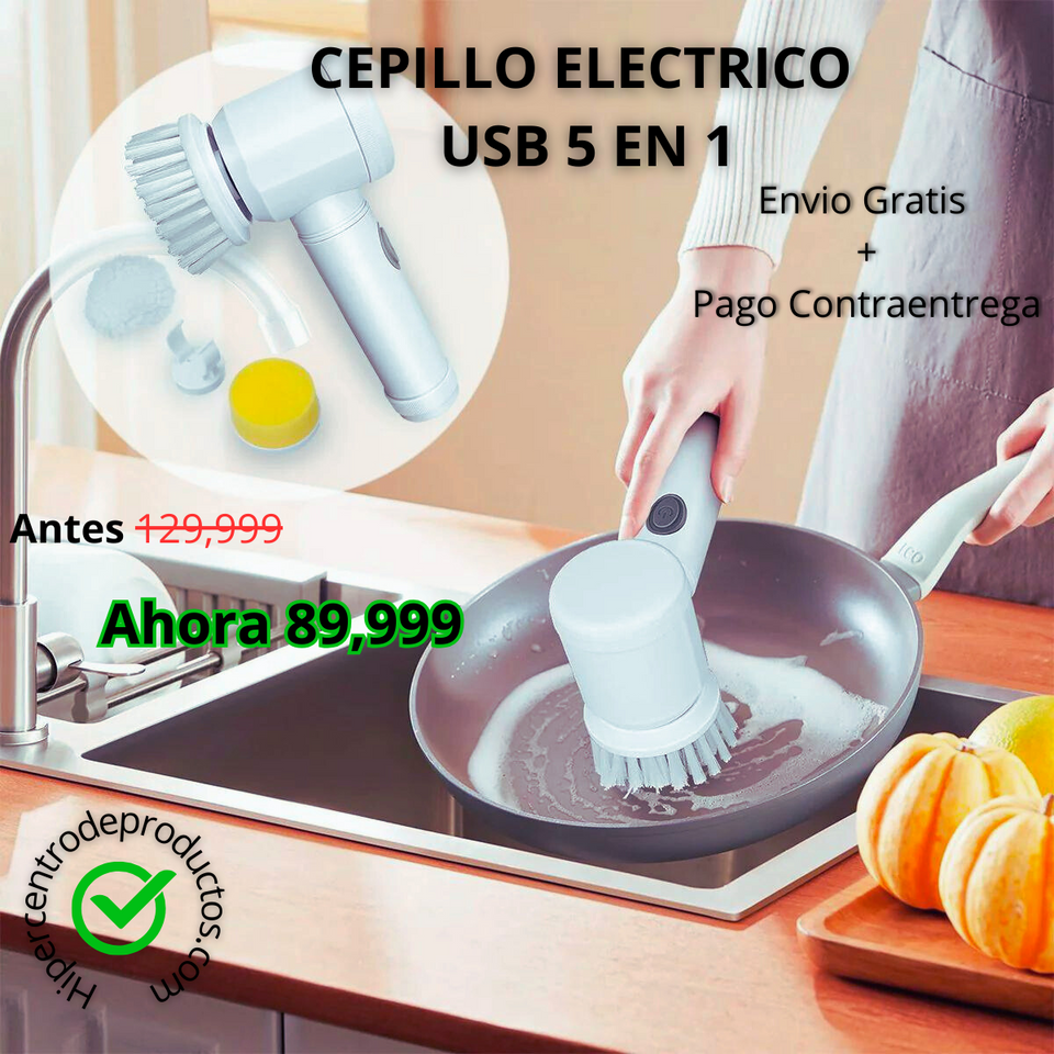 CEPILLO ELECTRICO USB 5 EN 1