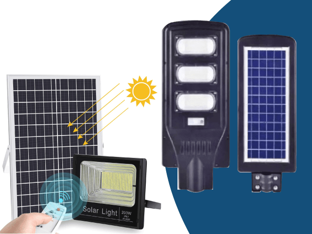 lampara led solar de 90w